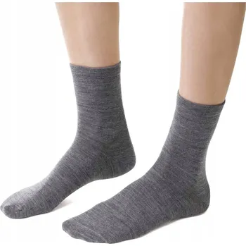 Dámské ponožky Dámské polofroté Ponožky Steven , merino vlna 130 tmavý melanž 35/37