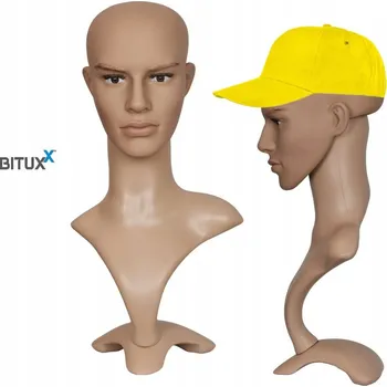 Čepice Pánská výstavní hlava Bituxx béžová, na klobouky, čepice a paruky