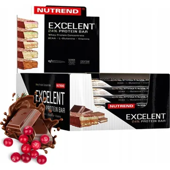 Protein Nutrend tyčinka 85 g, příchuť brusinka