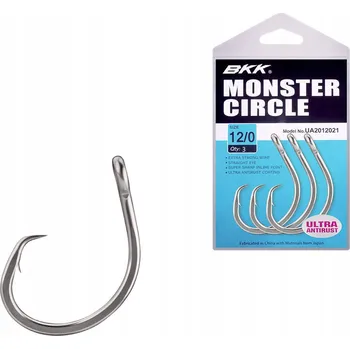 Rybářský háček SUMCOVÉ HÁČKY BKK MONSTER CIRCLE 6/0