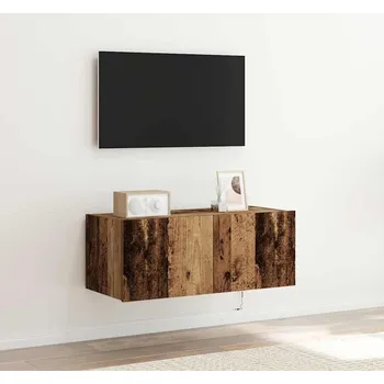 Obývací pokoj TV wall cabinet Staré dřevo 80 x 35 x 31 cm kompozitní dřevo