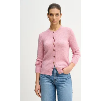 Dámský svetr Vlněný kardigan United Colors of Benetton 103ME500L růžová 03X, vel. XS