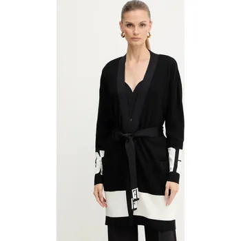 Dámský svetr Kardigan Elisabetta Franchi dámský, černá barva, MK02S56E2 99A, vel. 36