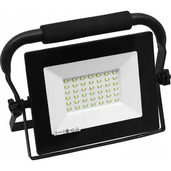 LED reflektor SMD KASTEL 30W 6000K 2900LM IP65 ČERNÝ 1,5M PŘENOSNÝ