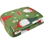 Deka vánoční, 200 × 150 cm, Magical zelená, 100 % polyester BH-3056