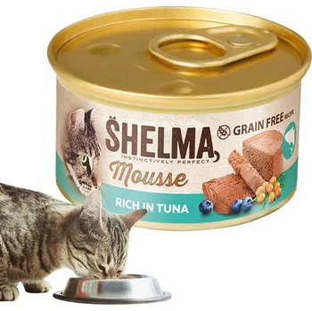 Krmivo pro kočku MOKRÉ KRMIVO PRO KOČKY , pěna s tuňákem, lesním ovocem a mořským RAKYTNÍK SHELMA 85 g