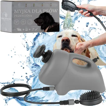 Masážní přístroj Přenosná Sprcha/Mycí Houba Pro Psa Kočku, Zvířata, Masážní Přístroj Kartáč do koupele, Ruční, 8L