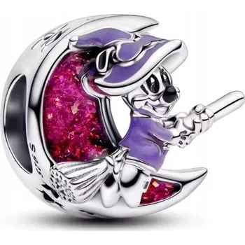 Přívěsek Přívěsky Mickey Mouse na koštěti, měsíční přívěsek ze stříbra stříbro 925