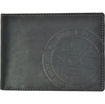 Peněženka Segali 614826A pánská kožená peněženka černá