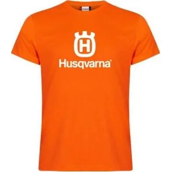 Pánská móda Tričko HUSQVARNA - Originální oranžové tričko, velikost XXL