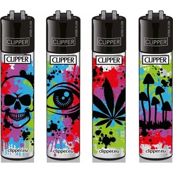 Clipper zapalovač Large SPLATTER SYMBOLS #3