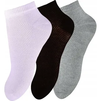 Letní síťované Kotníkové Ponožky Milusie, 3 páry vel. 24-27