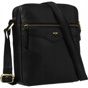 Kabelka Peterson kabelka přes rameno přírodní kůže černá