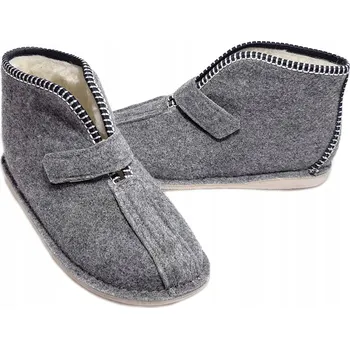 Dívčí bačkory Bačkory Papuče Plst Vysoké na Suchý Zip *39*