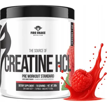 Kreatin v prášku s malinovou příchutí Fire Snake Nutrition 300 g