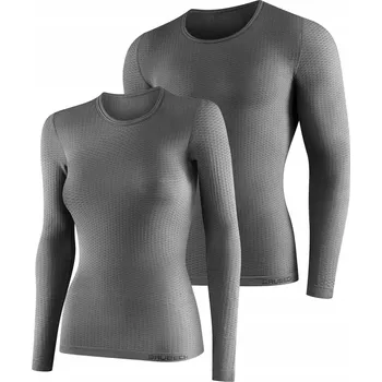 Spodní prádlo s dlouhým rukávem Brubeck Base Layer šedé vel. M