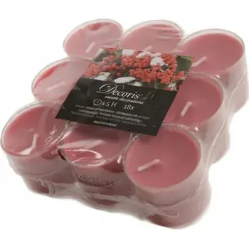 Svíčka Tealight Winterberry 18 ks vonných svíček 4,5h