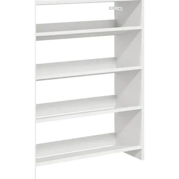 Botník Botník bílý 60x25x81 cm kompozitní dřevo