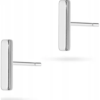 Náušnice STŘÍBRNÉ NÁUŠNICE Puzeta ryzost 925 TYČINKY ČÁRKY