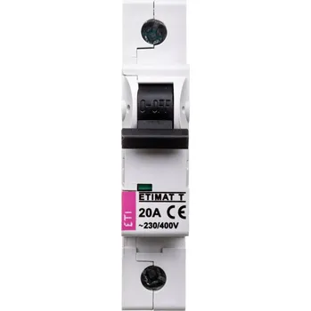 vypínač OMEZOVAČ VÝKONU ETI POLAM ETIMAT T 230V 1P 20A 002181074