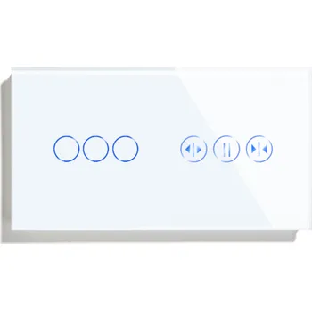 vypínač DOTYKOVÝ SPÍNAČ 3K WIFI + OVLADAČ ROLET TUYA SMART SKLENĚNÝ SPÍNAČ