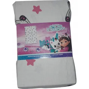 Prostěradlo Bavlna Prostěradlo GÁBININ KOUZELNÝ DOMEK 90x200 hvězdy