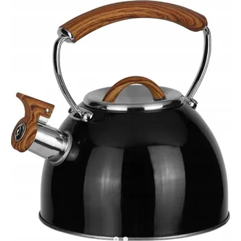 Konvice na čaj Rossner tradiční ocelová Konvice 2,5 l černá