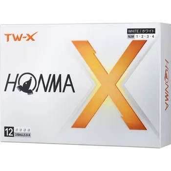 Golfový míček Honma TW-X, 2024, bílé golfové míčky Trojička (3 míčky)