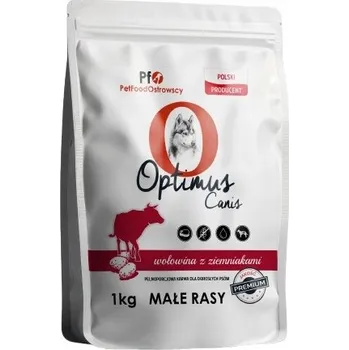 Krmivo pro psa Krmivo Optimus Canis Premium Dospělí psi malých plemen HOVĚZÍ BRAMBORY 1 kg