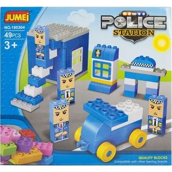 ostatní stavebnice DĚTSKÉ STAVEBNICE SADA POLICEJNÍ STANICE 49 DÍLŮ 3+