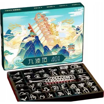 Puzzle Kovová prstencová hra - 40 kusů IQ Boost Puzzle pro děti i dospělé