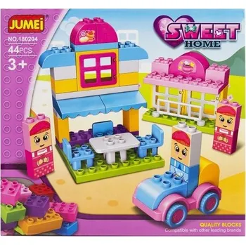 ostatní stavebnice STAVEBNICE PRO DĚTI CUKRÁRNA VELKÝ STAVEBNÍ SET 44 DÍLKŮ 3+