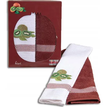 Utěrka Sada kuchyňských utěrek frutta hnědá krabička