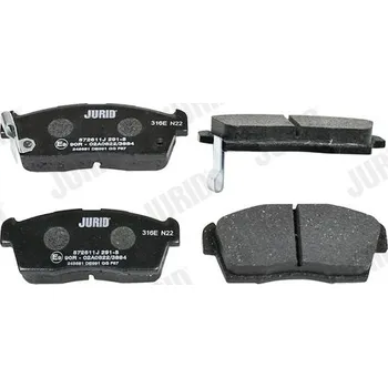 Brzdová destička Sada brzdových destiček, kotoučová brzda JURID 572611J