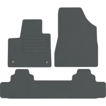 autokoberec Koberce Edecor velurové 3 ks