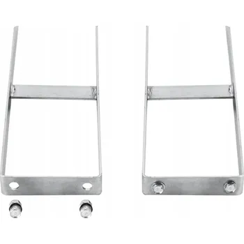 Plot Kotvy pro sloupky WPC plotů, 2 ks, ocel, 40 cm