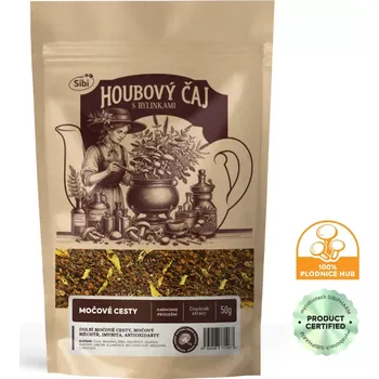 Čaj Močové cesty houbový čaj 50 g (MOČOVÉ CESTY houbový čaj: HARMONIE PROUDĚNÍ DOPLNĚK STRAVY)