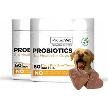 Pamlsek pro psa ProbioVet - doplněk stravy pro psy s probiotiky, zdravá střeva 2 x 60 ks