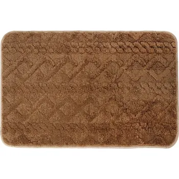Koupelnová předložka KOUPELNOVÁ PŘEDLOŽKA PROTIUKLUZOVÁ MĚKKÁ HEBKÁ hnědá 40X60CM