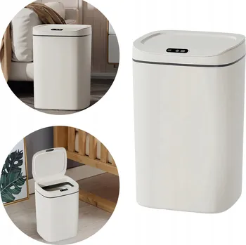 Odpadkový koš MOZOS Automatický odpadkový koš S SENZOREM POHYBU 15L bílý VELKÝ
