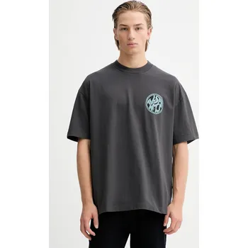 Pánské tričko Bavlněné tričko AllSaints DISTORTION M041PC šedá 90C, vel. XL