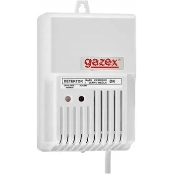 Bezpečnostní detektor Detektor plynu Gazex DK-12.Z bílý 230 V metan zemní plyn