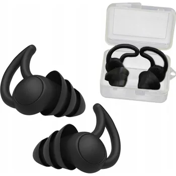 Špunt do uší Chrániče sluchu Magros Špunty do uší Zátkové chrániče Sluchátka proti hluku černá