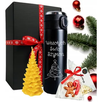 Vánoční dekorace Vánoční sada Termohrnek s s gravírováním doplňky, vánoční Dárek