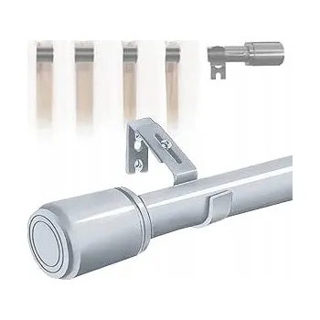 Garnýž Garnýž Jednoduchá tyč na záclony, nastavitelná, do ložnice nebo obýváku, 220-320 cm, šedá