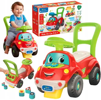 Dětské vozidlo AUTO- HRAČKA 3V1 PRO ROČNÍ ODRÁŽEDLO + VÝBAVKA, TVARY A ŘAZENÍ