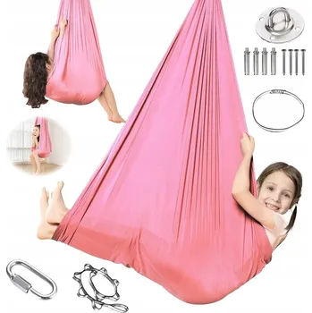 Zahradní houpačka SENZORICKÁ HOUBACÍ SÍŤ PRO DĚTI TERAPEUTICKÁ AKROBATICKÁ HOUPAČKA PREMIUM