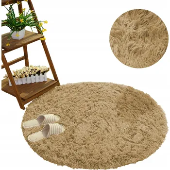 Koberec Kulatý koberec Shaggy plyšový měkký kruh 300