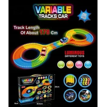 autodráha AUTODRÁHA ZÁVODNÍ MAGICKÁ SVÍTÍCÍ VE TMĚ PRO DĚTI