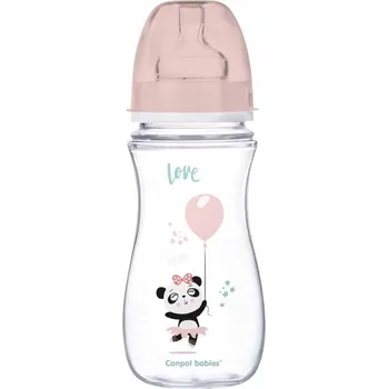 Kojenecká láhev CANPOL ŠIROKÁ ANTIKOLIKOVÁ LÁHEV 300ml 12m+